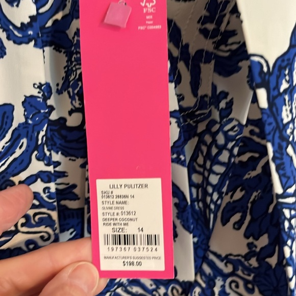 Lilly Pulitzer Olivine Dress in Deeper Coconut Ride with Me - Picture 3 of 7